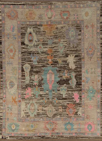 Vegetable Dye Oushak Turkish Area Rug 8x10