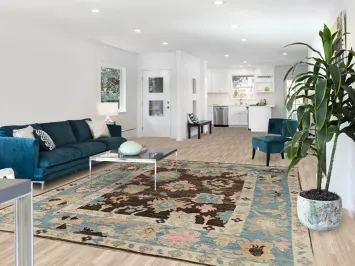 Handmade Wool Oushak Vegetable Dye Area Rug 8x10