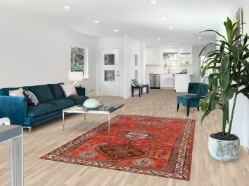 Tribal Geometric Shiraz Persian Area Rug 5x8