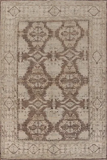Vegetable Dye Oushak Turkish Area Rug 7x10