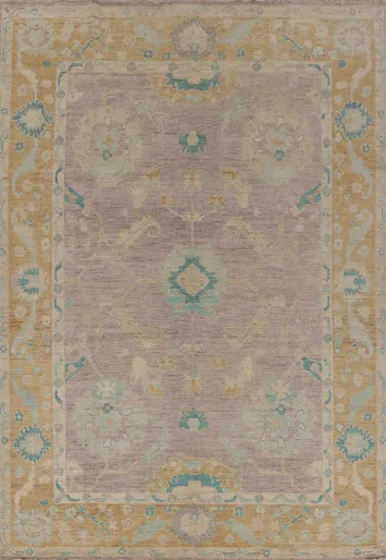 Vegetable Dye Oushak Turkish Area Rug 8x10