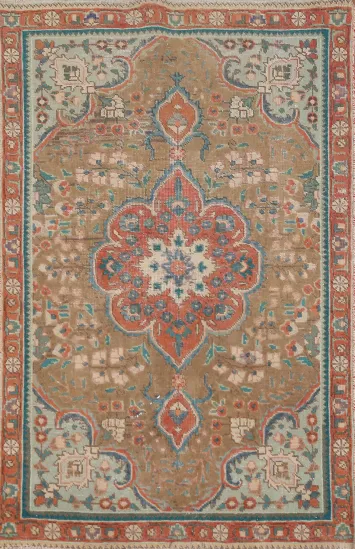 Handmade Wool Tabriz Persian Rug 3x5