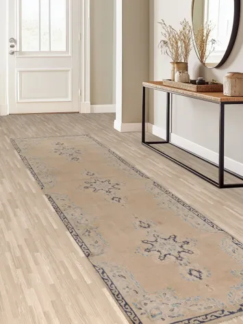 Handmade Wool Kerman Persian Runner Rug 4x12