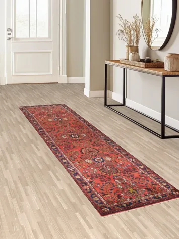 Handmade Floral Lilian Persian Runner Rug 3x10