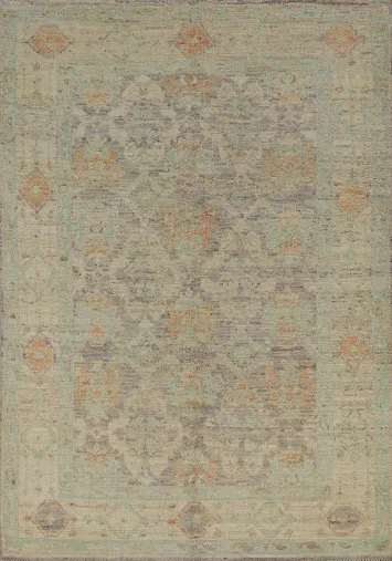 Vegetable Dye Oushak Turkish Rug 5x7