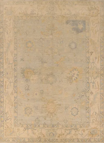Vegetable Dye Oushak Turkish Area Rug 8x10