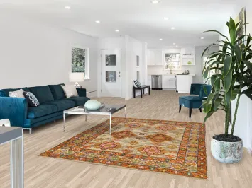 Vegetable Dye Oushak Turkish Area Rug 6x8