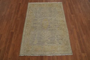 Vegetable Dye Oushak Turkish Rug 3x5