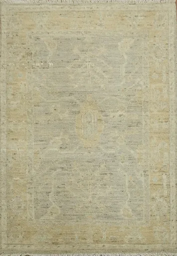 Vegetable Dye Oushak Turkish Rug 3x5