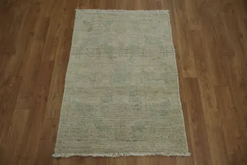 Vegetable Dye Oushak Turkish Accent Rug 2x3