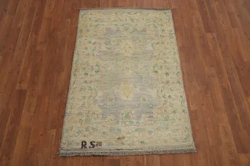 Vegetable Dye Oushak Turkish Rug 3x4