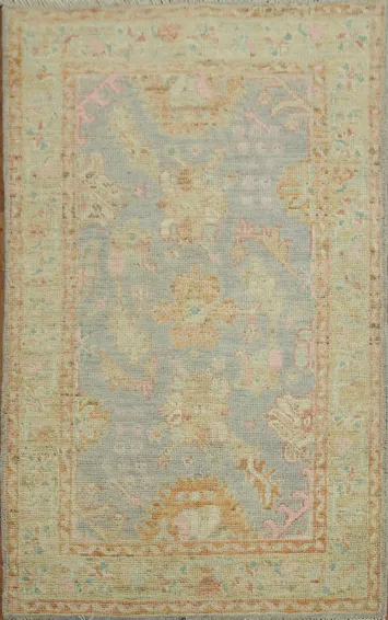 Vegetable Dye Oushak Turkish Accent Rug 3x5