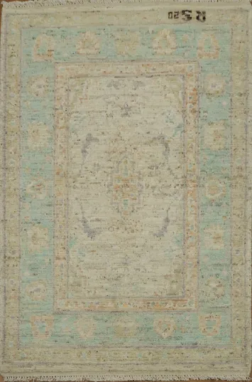 Vegetable Dye Oushak Turkish Rug 3x4