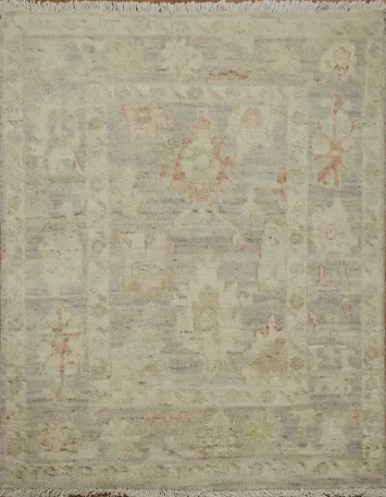 Vegetable Dye Oushak Turkish Accent Rug 2x3