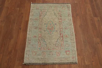Vegetable Dye Oushak Turkish Rug 2x3