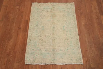 Vegetable Dye Oushak Turkish Foyer Rug 2x3
