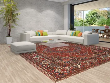 Vegetable Dye Antique Bakhtiari Persian Large Rug 13x14