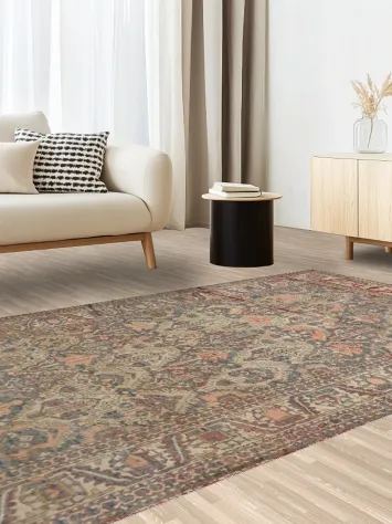 Handmade Wool Bakhtiari Persian Area Rug 5x10