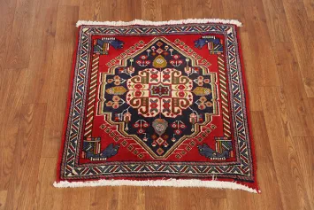Square Geometric Abadeh Persian Rug 2x2