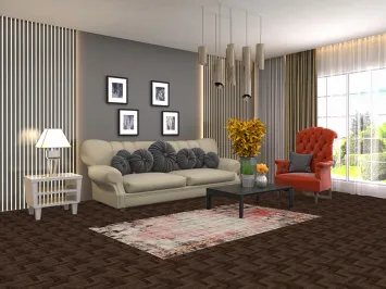 Antique Geometric Hamedan Persian Rug 3x6