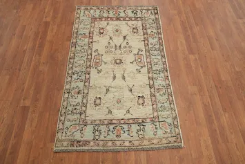 Vegetable Dye Oushak Turkish Accent Rug 3x5