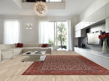 Vegetable Dye Floral Isfahan Persian Large Rug 11x16