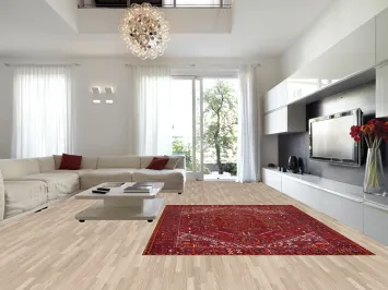 Handmade Red Wool Heriz Persian Area Rug 8x11