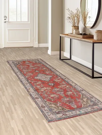 Vintage Hamedan Persian Runner Rug 3x10