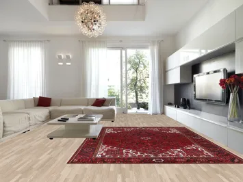 Vintage Red Heriz Persian Area Rug 10x13