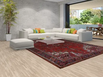 Geometric Wool Heriz Persian Area Rug 10x13