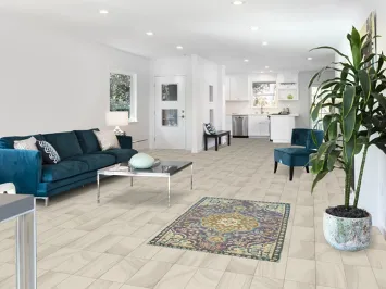 Purple Wool Floral Tabriz Persian Rug 3x5