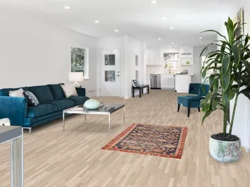 Navy Blue Geometric Tabriz Persian Rug 3x5