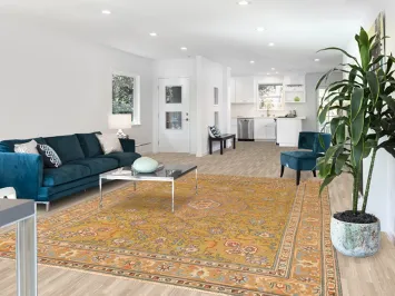 Over-Dye Wool Tabriz Persian Area Rug 8x11