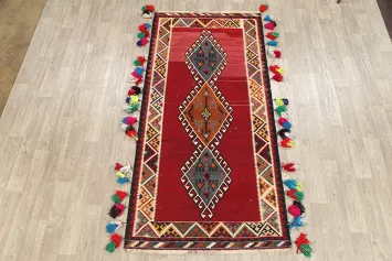 4x9 Kilim Shiraz Persian Rug Runner