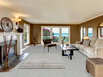 Silver Gray Gabbeh Oriental Area Rug 5x8