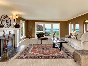 Geometric Heriz Serapi Indian Area Rug 8x10