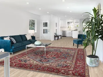 Geometric Heriz Serapi Indian Area Rug 8x10