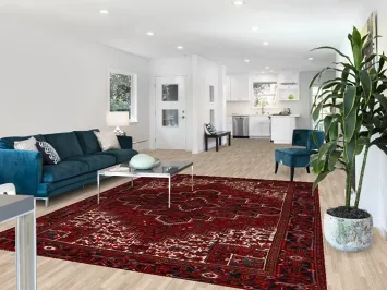 Geometric Heriz Persian Area Rug 8x10