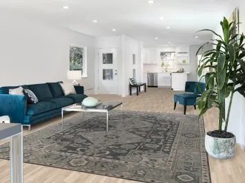 Handmade Gray Oushak Indian Area Rug 8x10