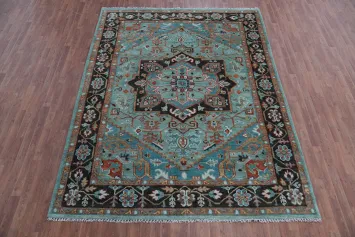 Geometric Oushak Indian Area Rug 8x10