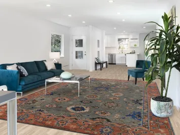 Handmade Floral Oushak Indian Area Rug 9x12