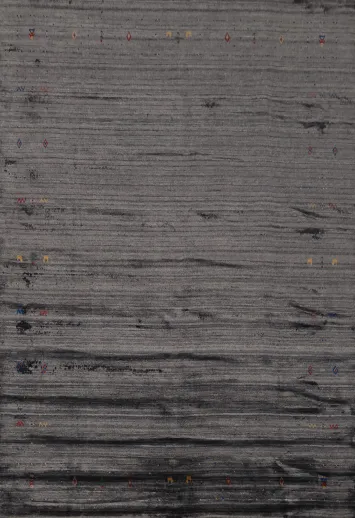 Stylish Simplicity Gabbeh Area Rug 8x10 with Subdued Design Elements