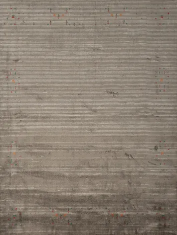 Elegant Gabbeh Square Rug 9x9 with Subtle Accents for Living Rooms