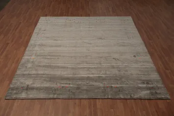 Elegant Gabbeh Square Rug 9x9 with Subtle Accents for Living Rooms