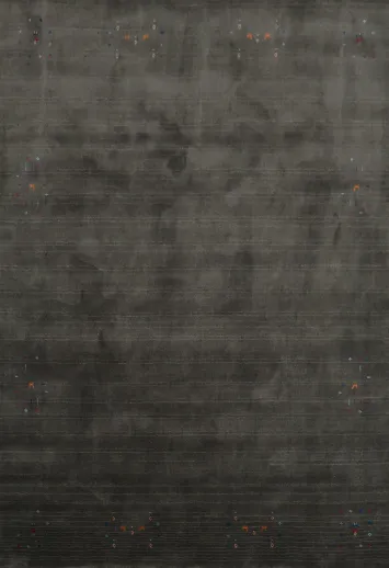 Gray Matte Gabbeh Area Rug 8x10 for a Chic and Contemporary Space