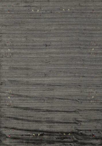 Sophisticated Gabbeh Area Rug 8x10 with Minor Color Highlights