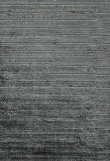 Minimalist Gabbeh Area Rug 8x10 with Elegant Embellishments