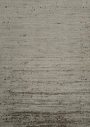 Sleek Gabbeh Large Area Rug 10x12 with Soft Lines and Hues