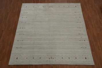 Handmade Silk Gabbeh Oriental Area Rug 9x10