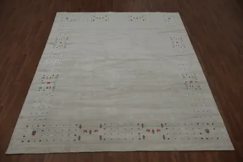 Tribal Silk Gabbeh Oriental Area Rug 8x10